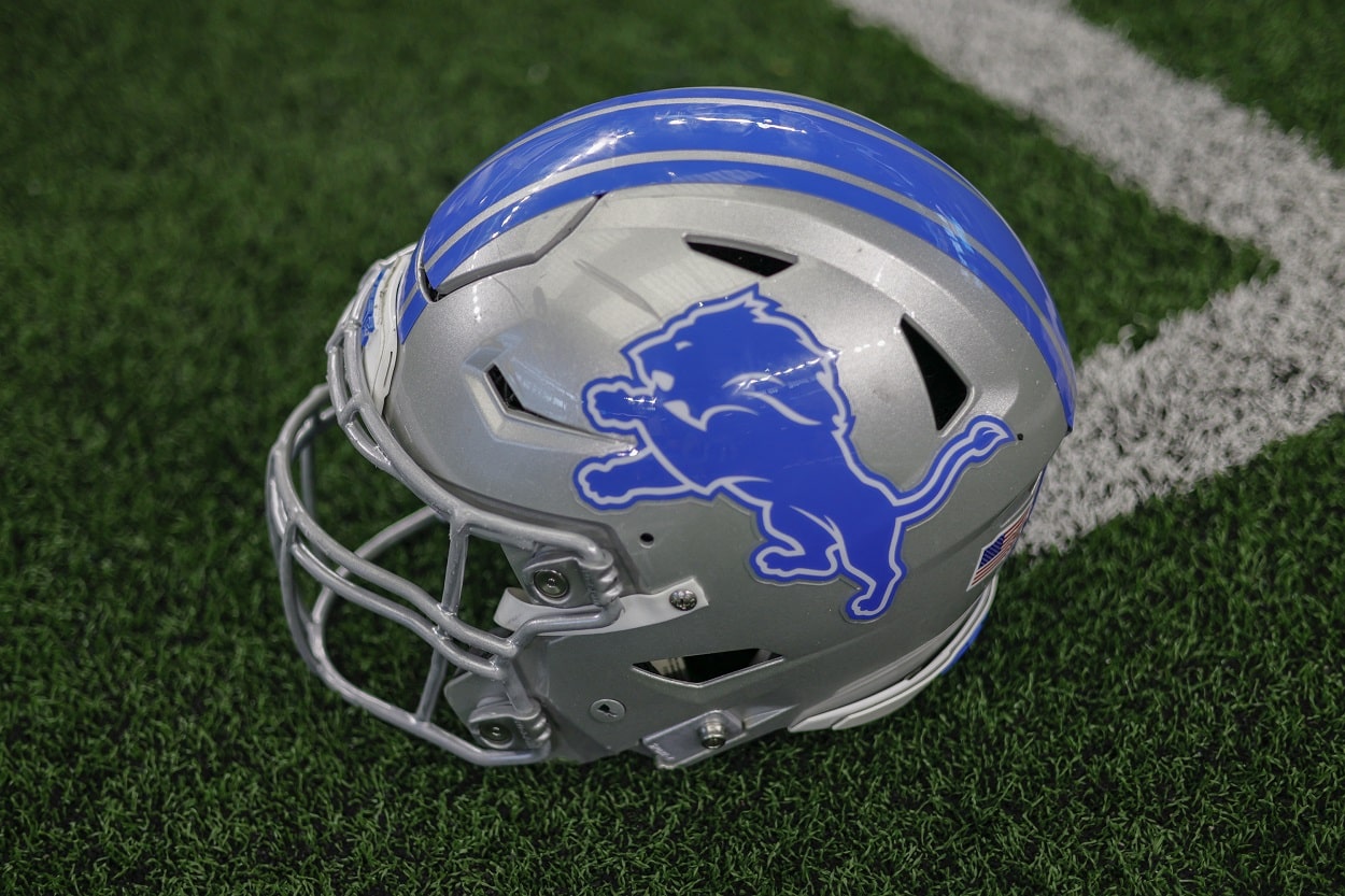 Detroit Lions helmet