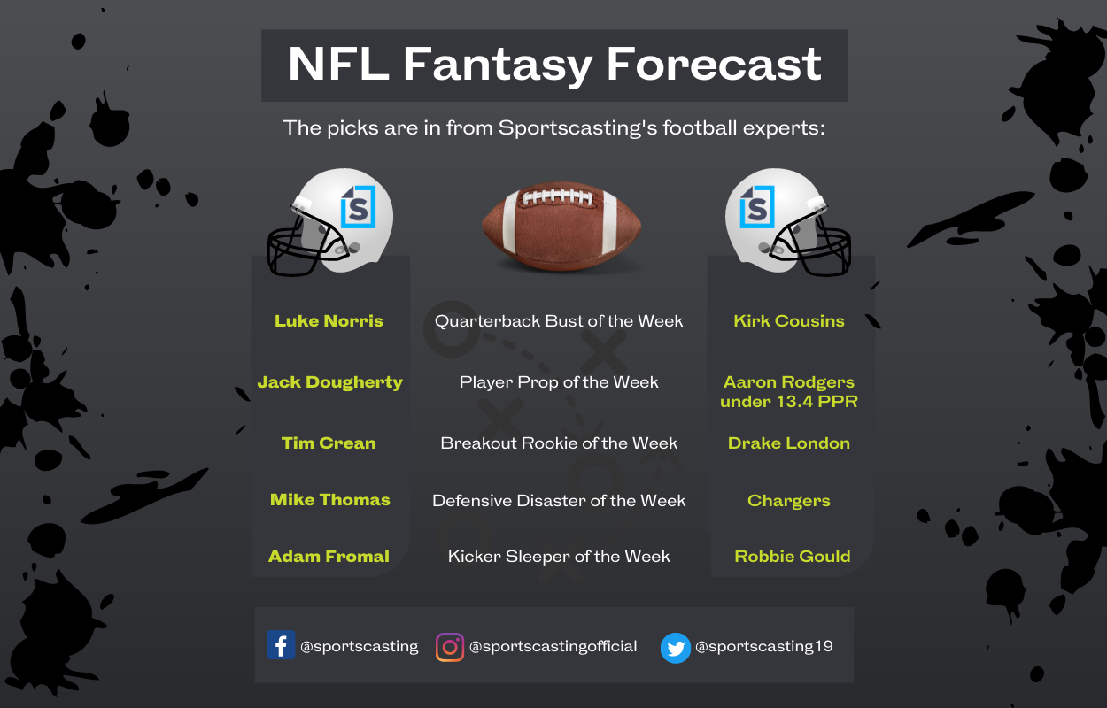 NFL Fantasy Forecast Week 10: Busts, Breakouts, Sleepers, and More
