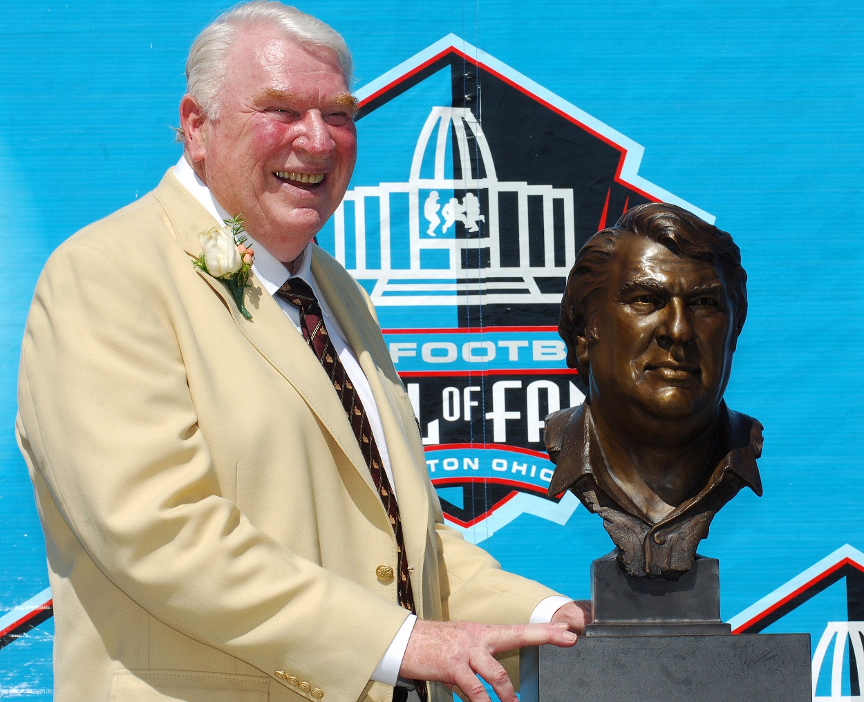 John Madden at his Hall of Fame induction in 2006
