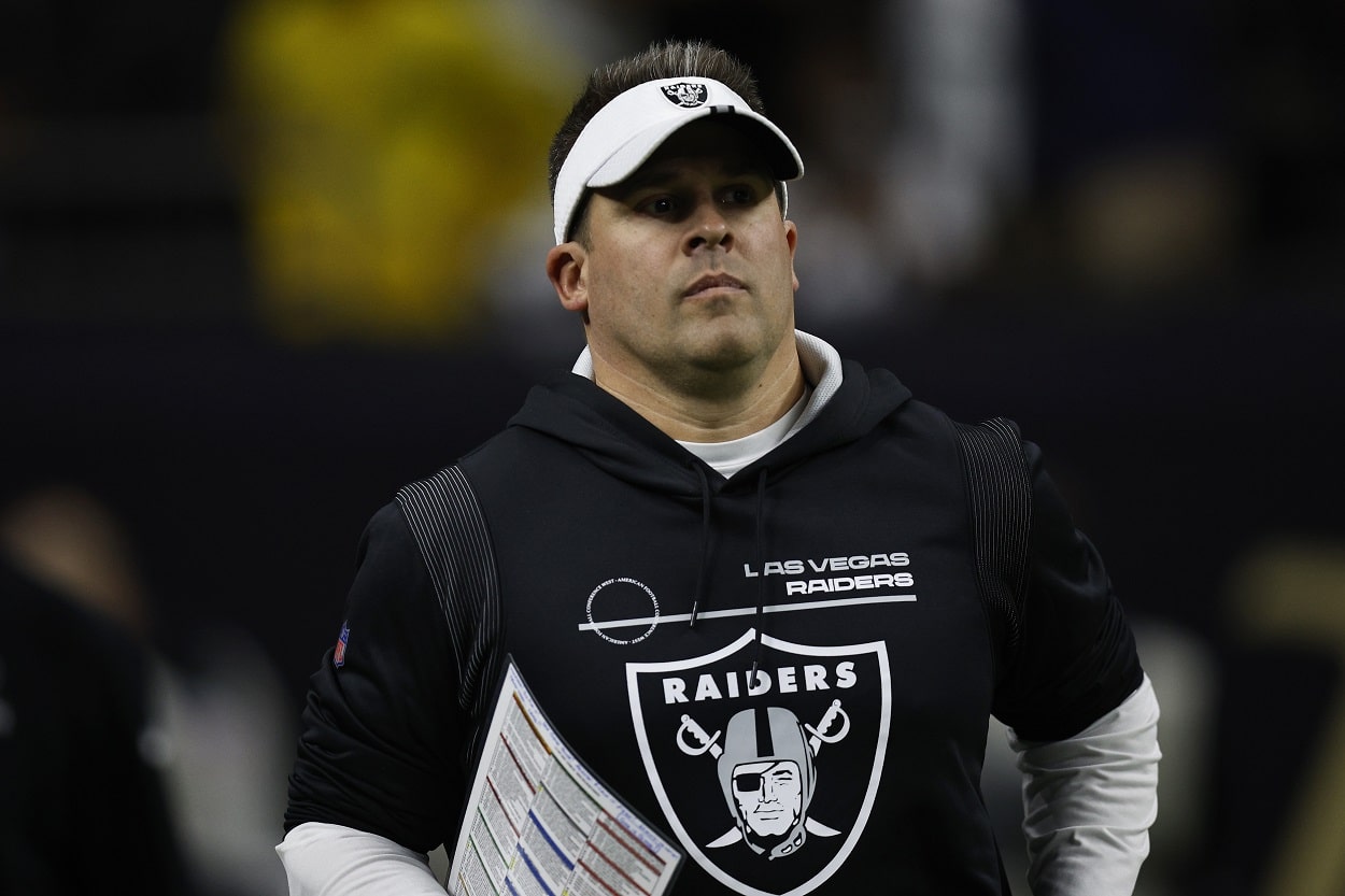 Las Vegas Raiders head coach Josh McDaniels