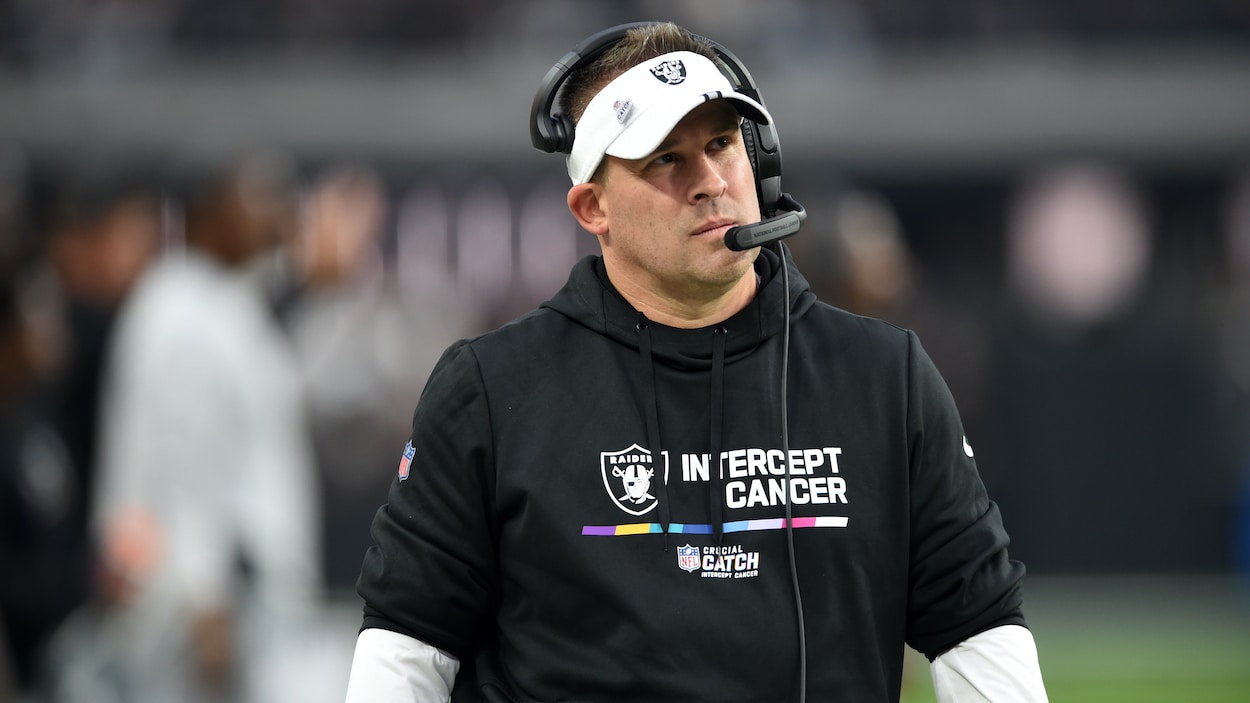 Las Vegas Raiders head coach Josh McDaniels.