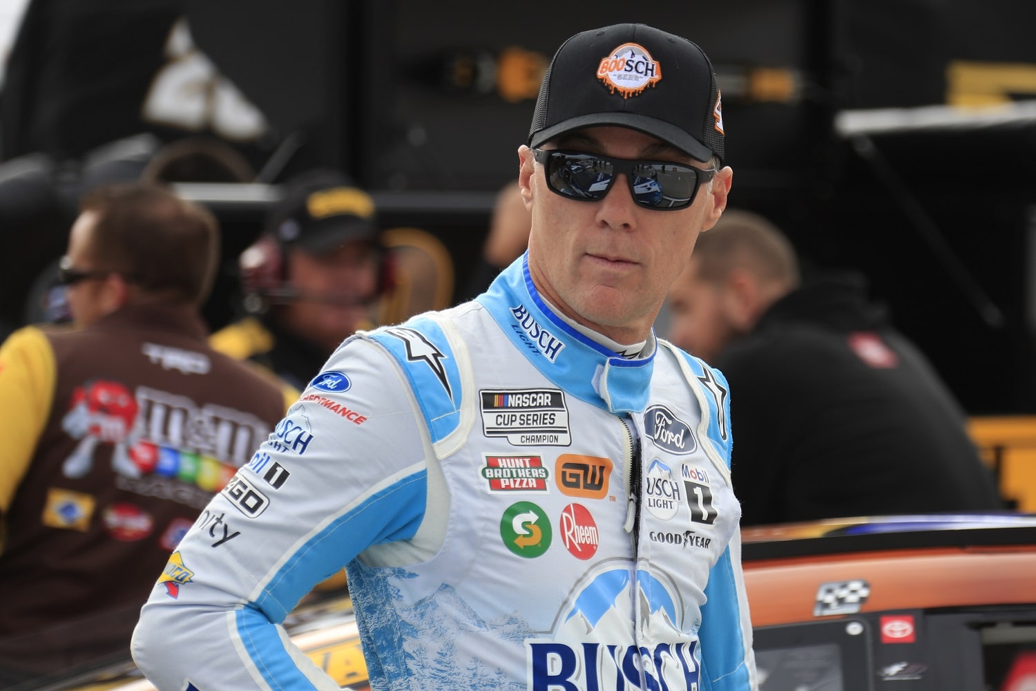 Kevin Harvick looks on during qualifying for the NASCAR Cup Series Xfinity 500 on Oct. 29, 2022 at Martinsville Speedway.