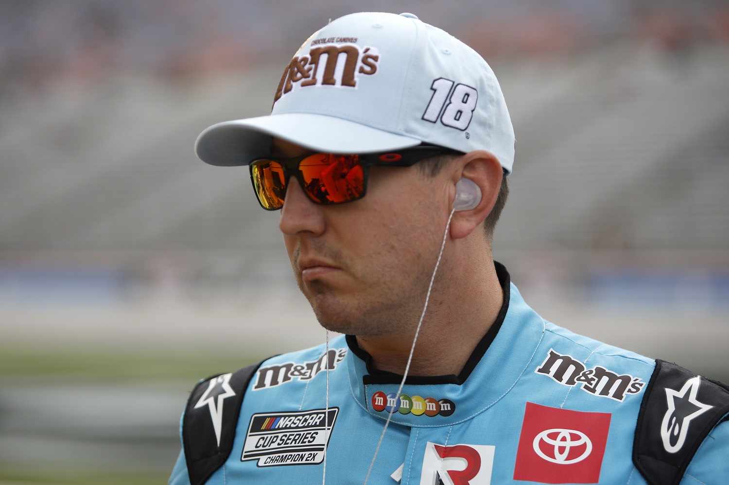 Kyle Busch during practice for the NASCAR Cup Series All-Star Race at Texas Motor Speedway on May 21, 2022.