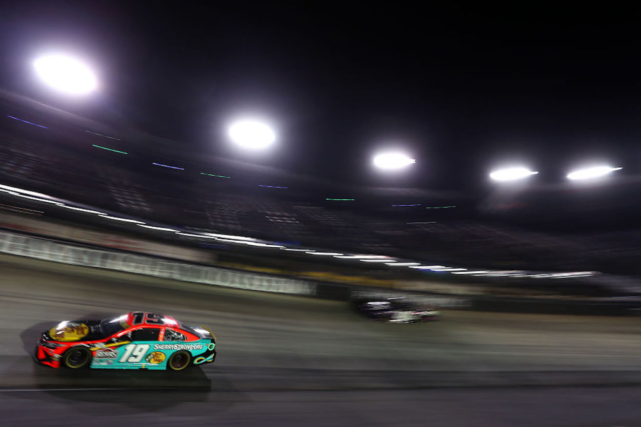 Martin Truex Jr. during the NASCAR Cup Series Bass Pro Shops Night Race.