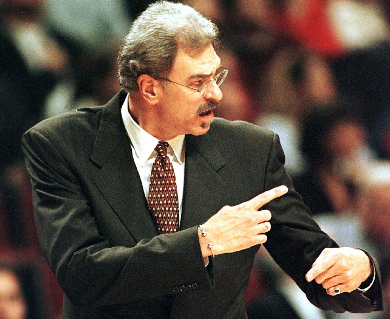 Chicago Bulls head coach Phil Jackson circa November 1997