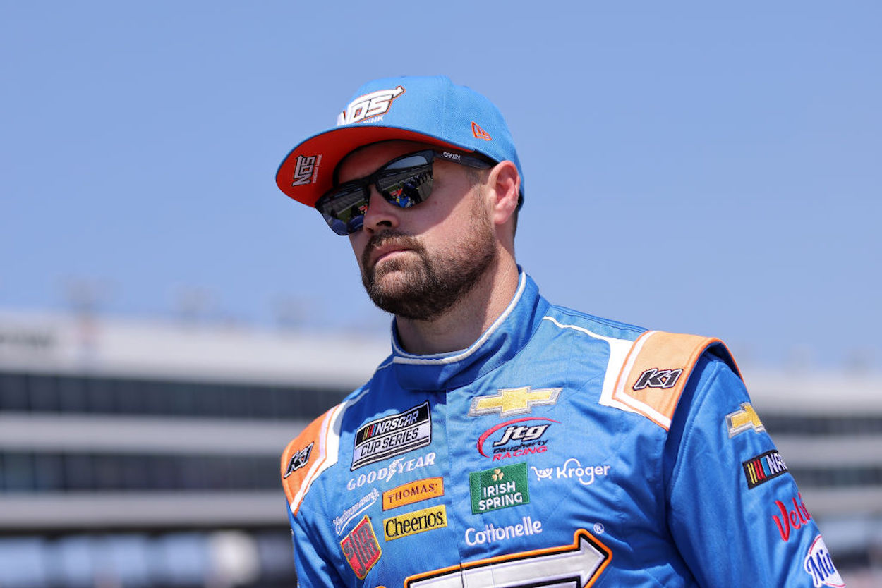 Ricky Stenhouse Jr. ahead of the NASCAR Cup Series Auto Trader EchoPark Automotive 500
