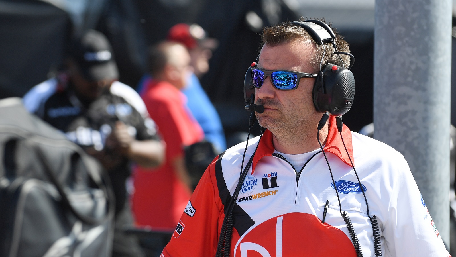 Rodney Childers looks on during practice for the NASCAR Cup Series Goodyear 400 on May 7, 2022, at Darlington Raceway.