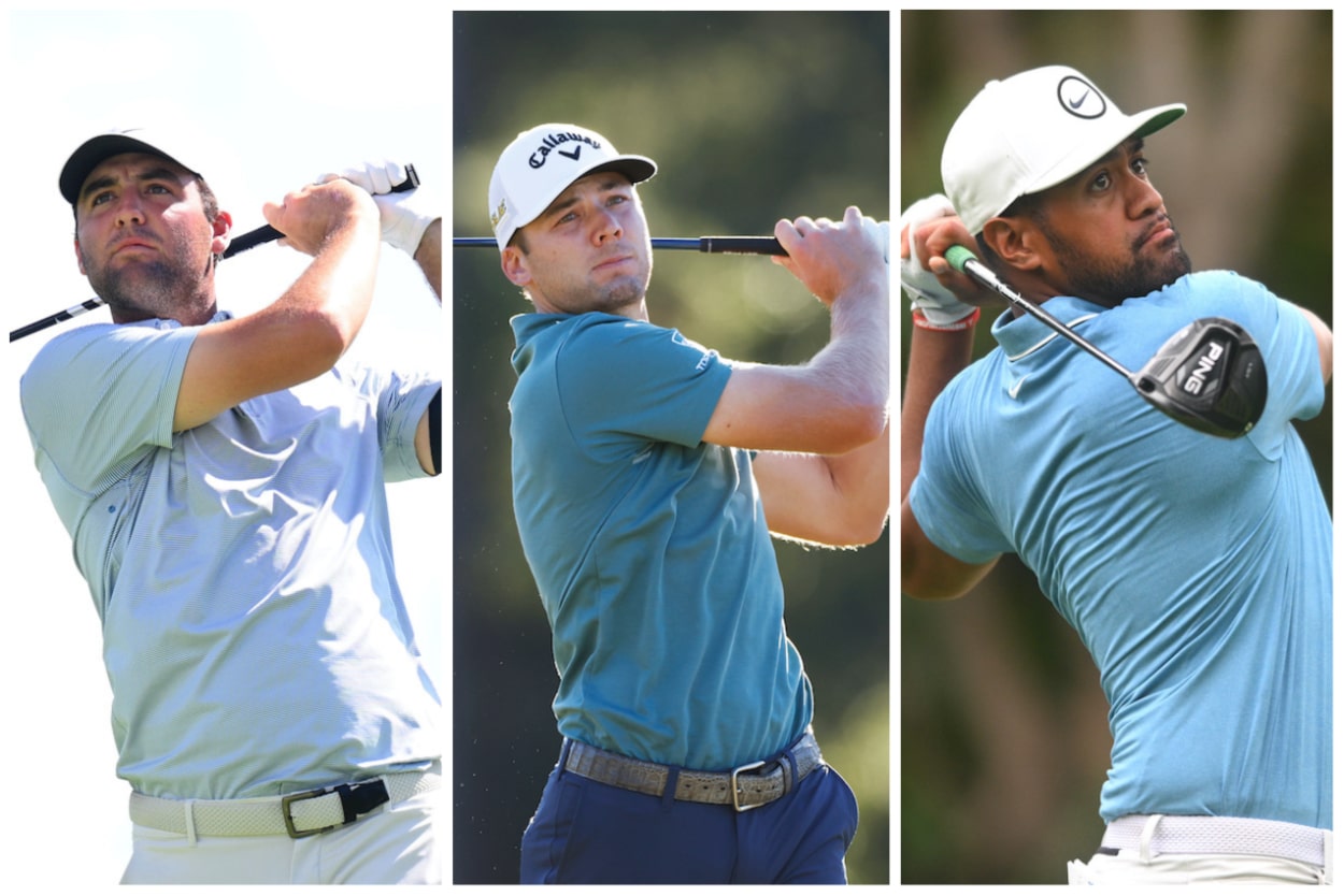 Scottie Scheffler, Sam Burns, and Tony Finau.