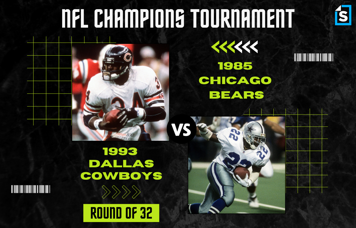 Super Bowl Tournament 1985 Chicago Bears vs. 1993 Dallas Cowboys
