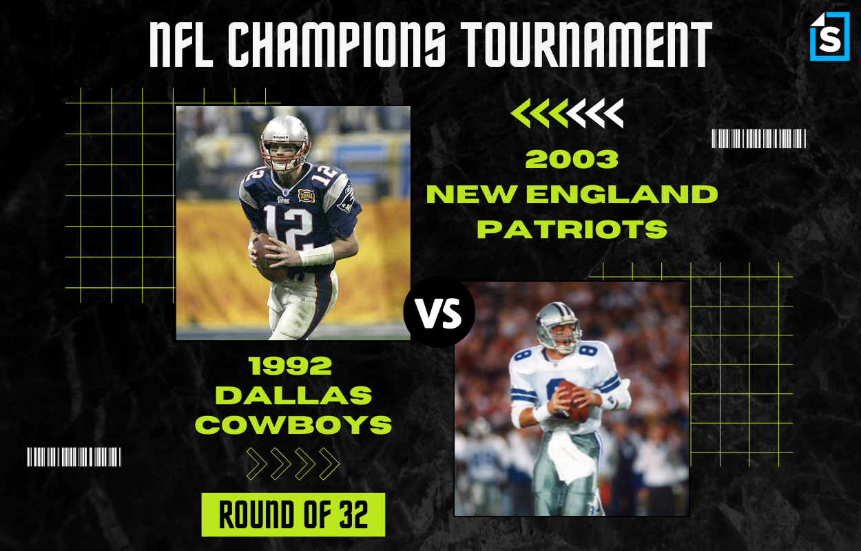 Super Bowl Tournament 2003 New England Patriots vs. 1992 Dallas Cowboys