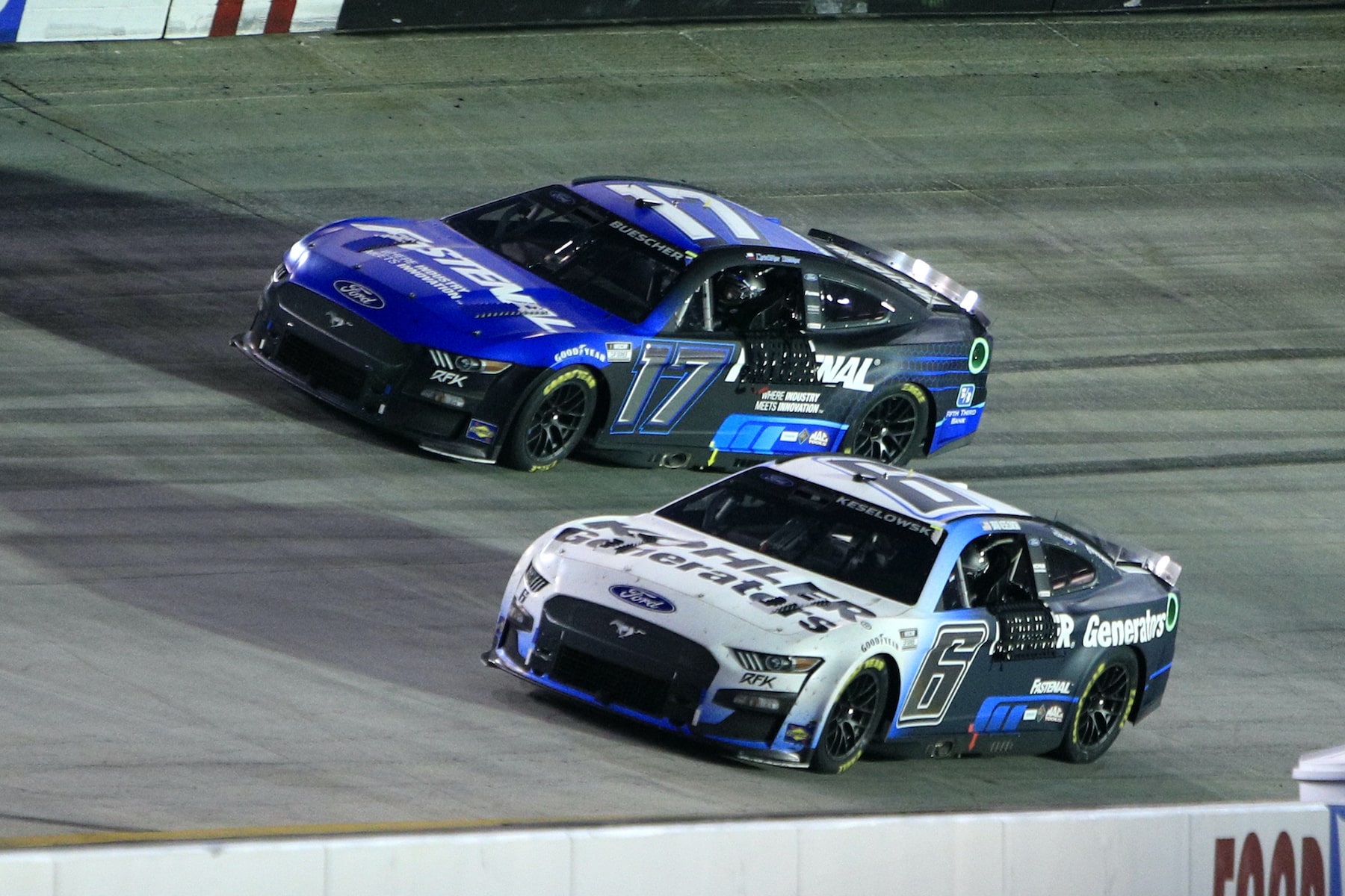 Brad Keselowski and Chris Buescher at Bristol