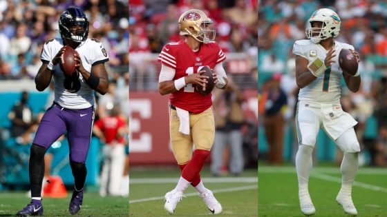 NFL injuries in Week 13 included Lamar Jackson, Jimmy Garoppolo, and Tua Tagovailoa.
