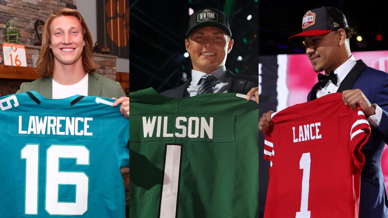 Trevor Lawrence Zach Wilson, Jets, Jaguars, 2021 NFL Draft, quarterbacks