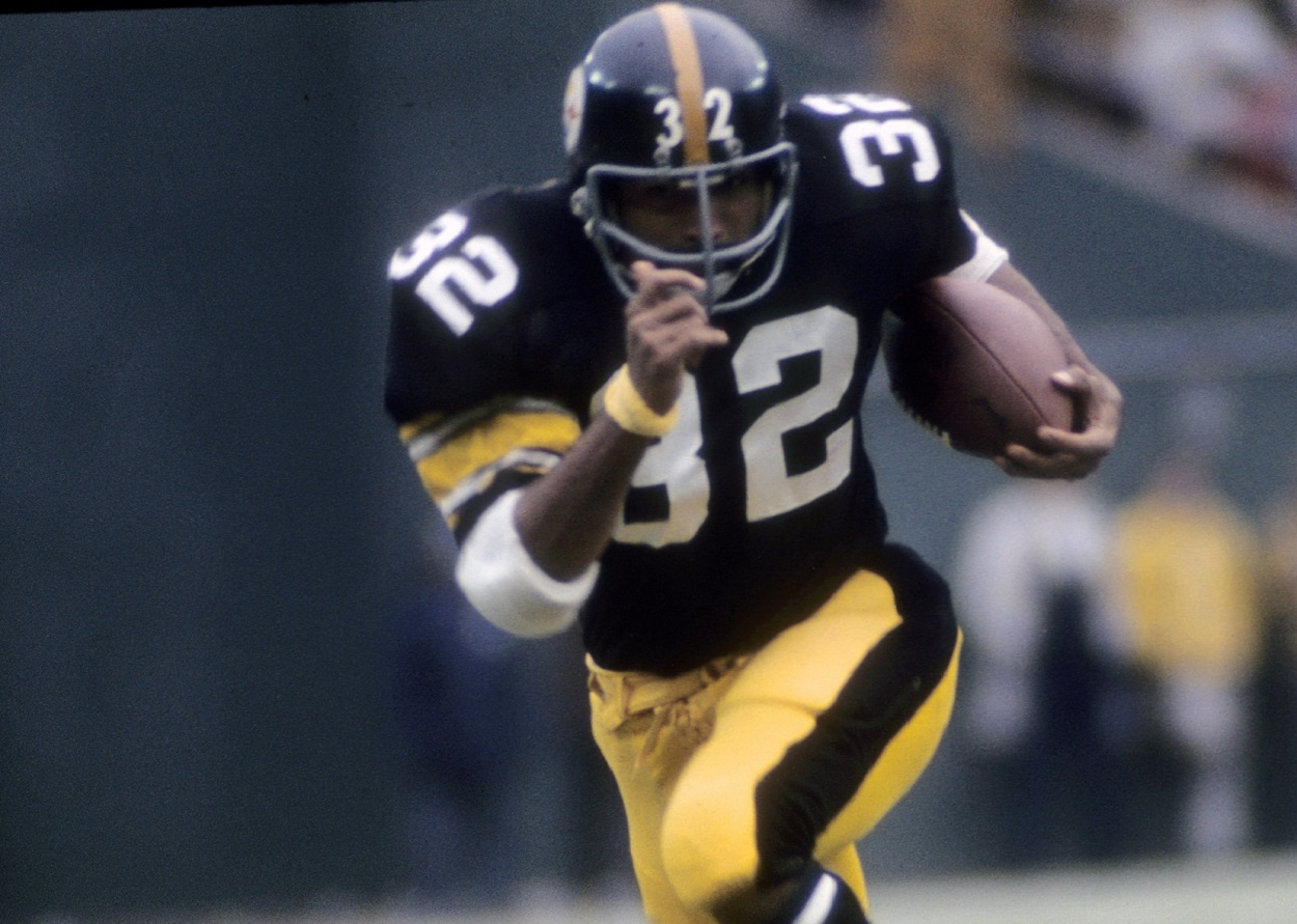 Franco Harris, the Pittsburgh Steelers' running back who caught the Immaculate Reception