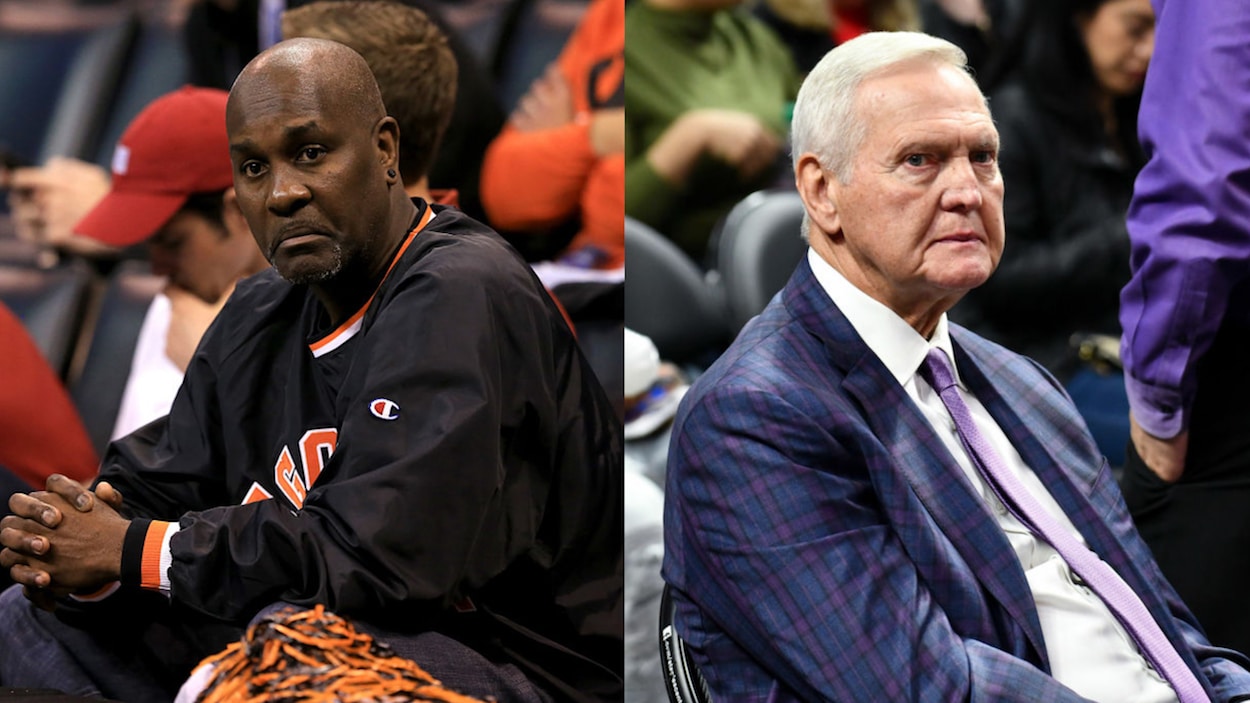 Gary Payton (Kiri) dan Jerry West (Kanan)