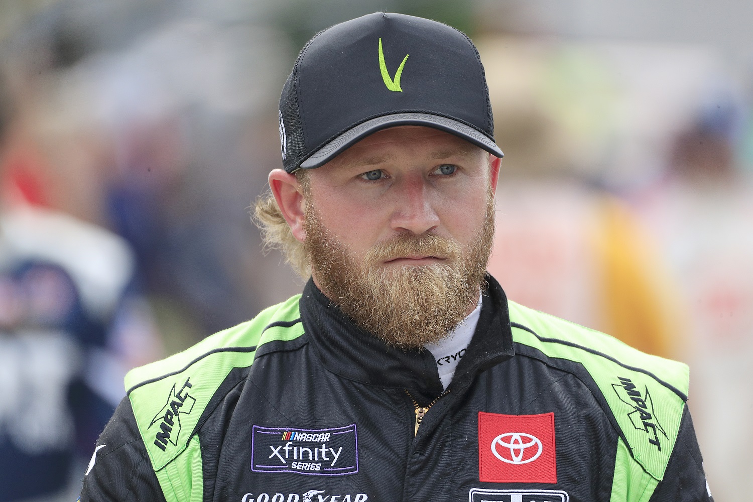 Jeffrey Earnhardt walks down pit road prior to the Xfinity Series Alsco Uniforms 250 on July 9, 2022, at Atlanta Motor Speedway. | David J. Griffin/Icon Sportswire via Getty Images