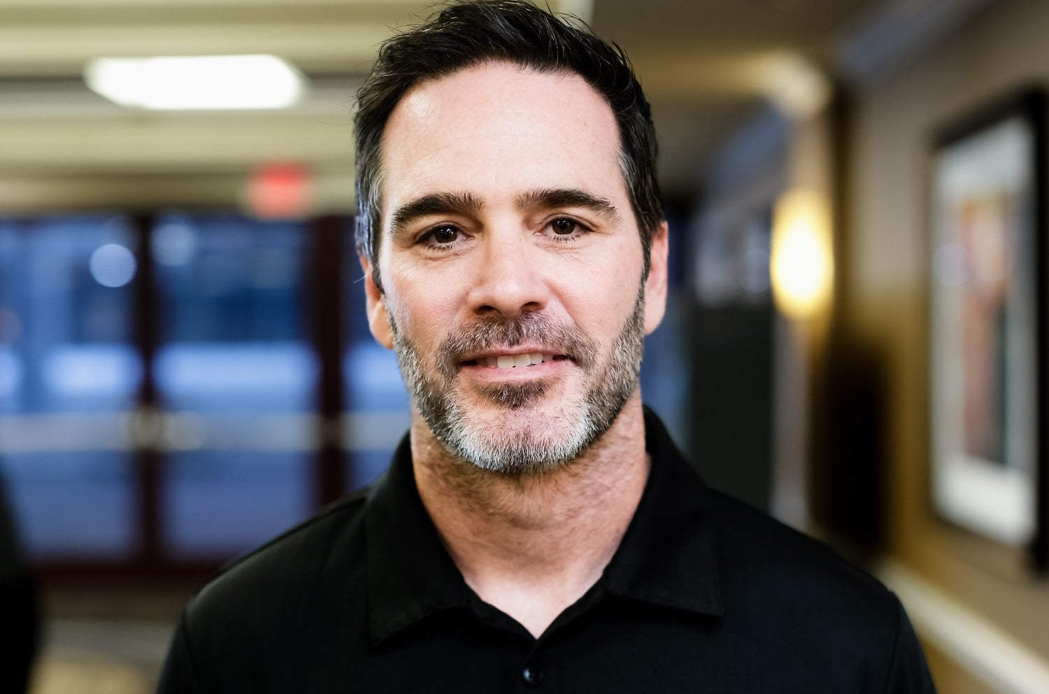 Jimmie Johnson attends the driver introductions at the 2022 Acura Grand Prix Of Long Beach on April 8, 2022.