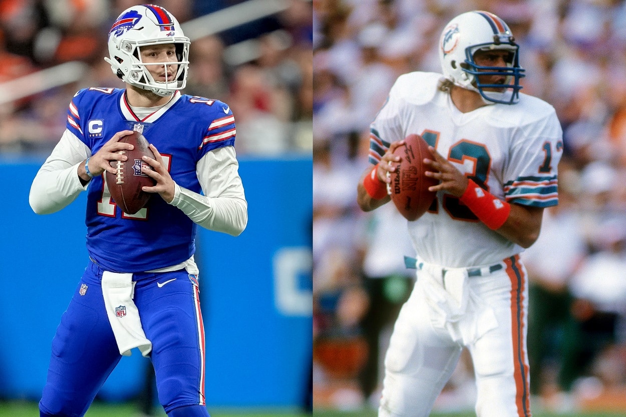 Josh Allen and Dan Marino