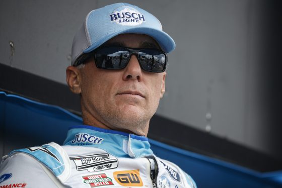 Kevin Harvick waits before race