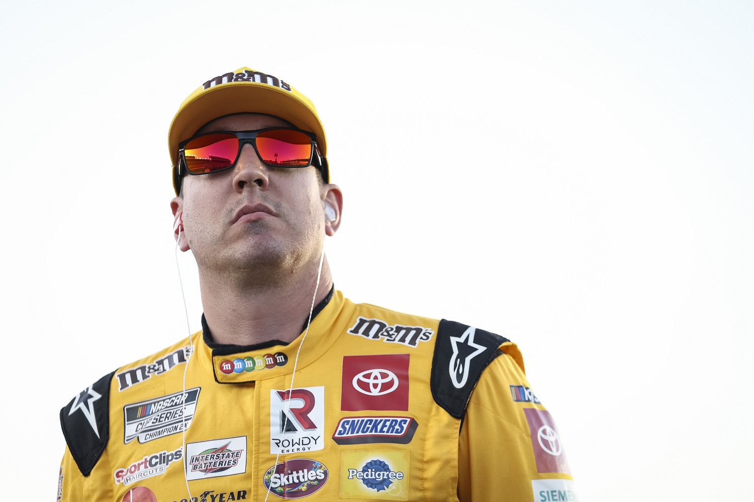 Kyle Busch looks on during practice for the NASCAR Cup Series Coca-Cola 600 at Charlotte Motor Speedway on May 28, 2022 in Concord, North Carolina.