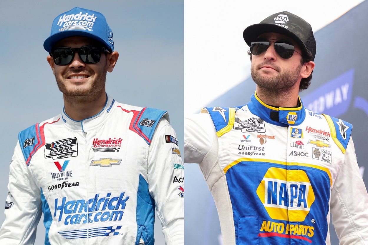 Hendrick Motorsports teammates Kyle Larson and Chase Elliott. | Getty Images