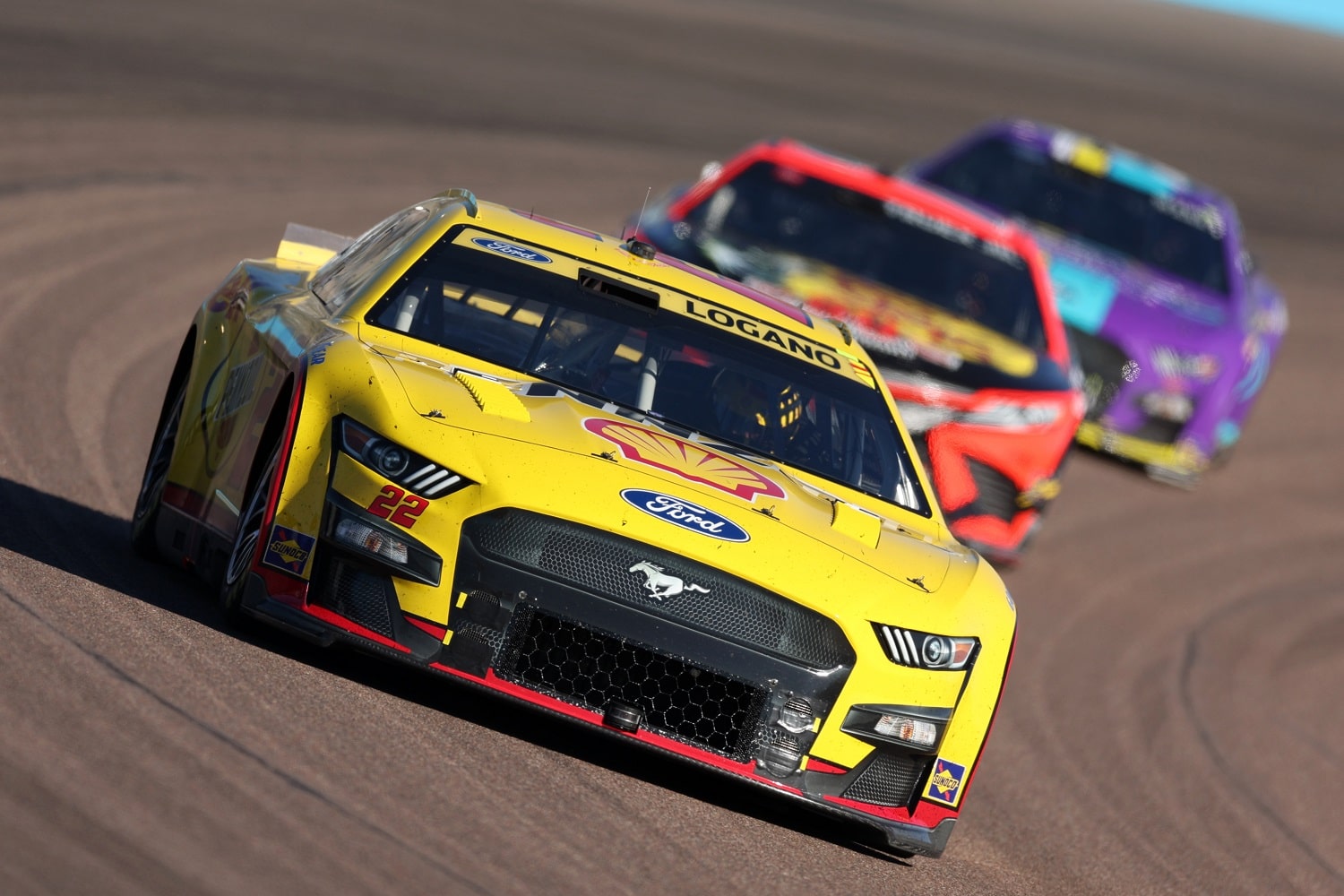 Joey Logano drives during the NASCAR Cup Series Championship at Phoenix Raceway on Nov. 6, 2022.