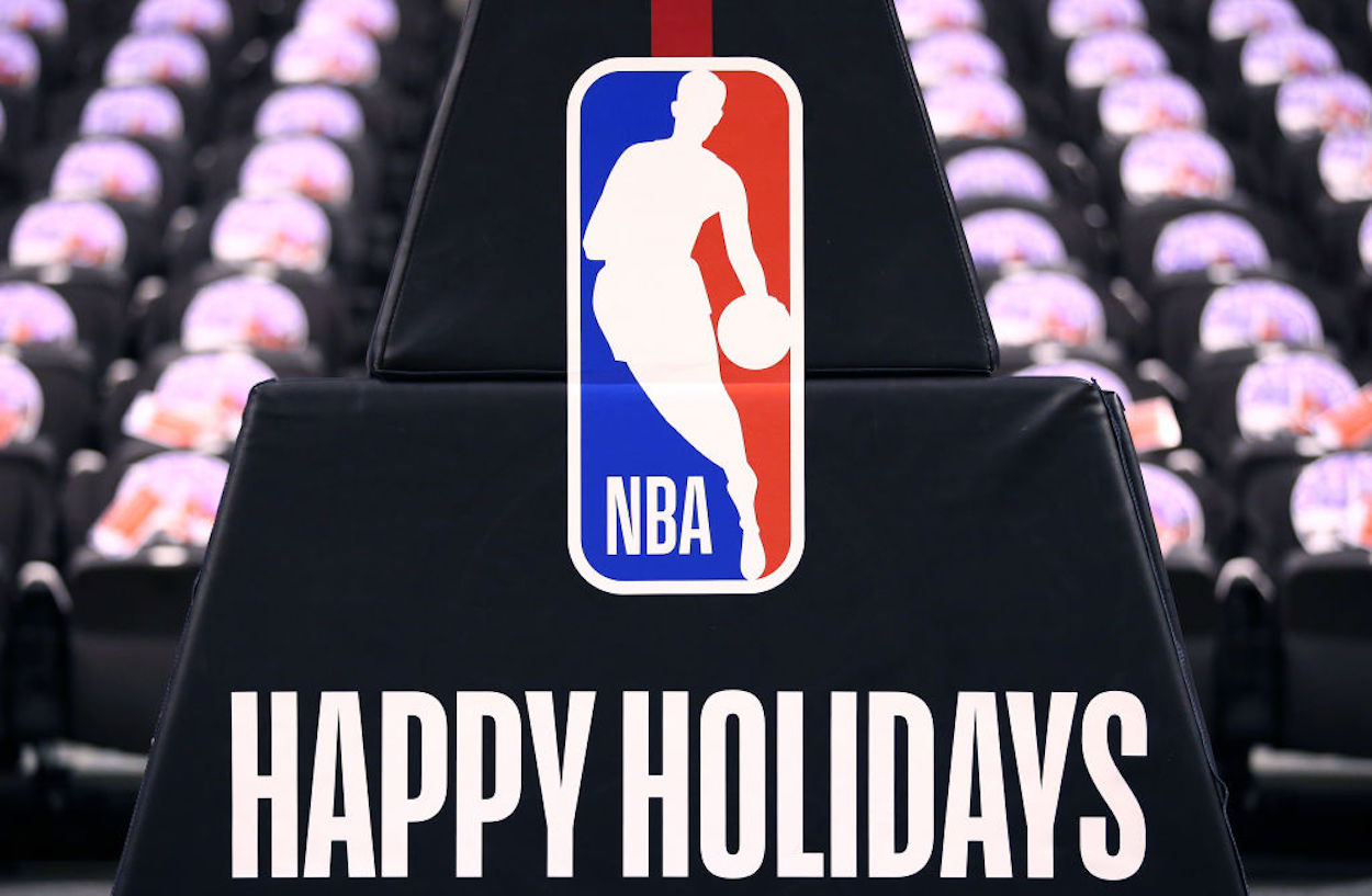 Holiday branding for the 2021 NBA Christmas Day games.
