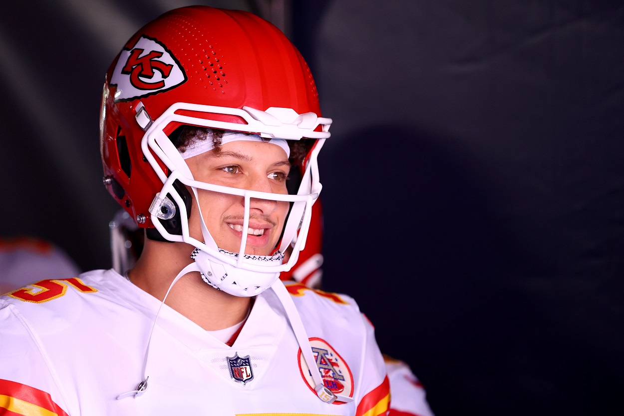 Patrick Mahomes during a Chiefs-Broncos matchup in December 2022