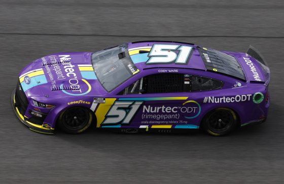 Cody Ware during the NASCAR Cup Series Coke Zero Sugar 400 at Daytona on Aug. 28, 2022.