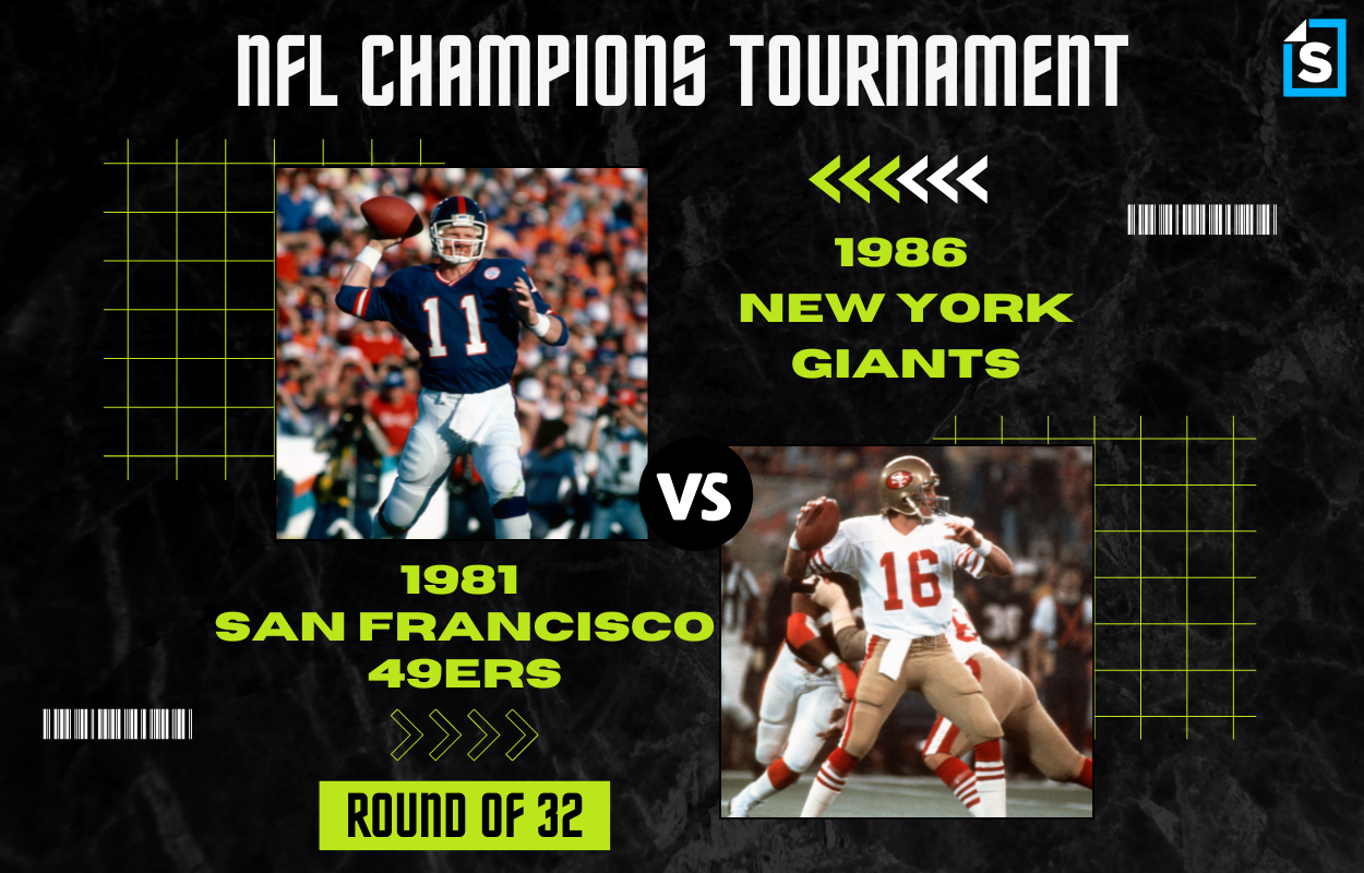 Super Bowl Tournament 1986 New York Giants vs. 1981 San Francisco 49ers