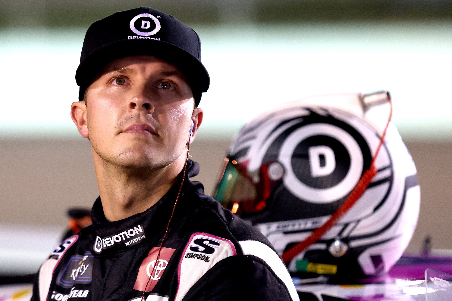 Trevor Bayne stands on pit road during qualifying for the NASCAR Xfinity Series  Contender Boats 300 at Homestead-Miami Speedway on Oct. 21, 2022. | Jared East/Getty Images