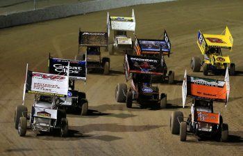 The World Of Outlaws Sprint Car FVP Outlaw Showdown at the Dirt Track at Las Vegas Motor Speedway in March 2015.