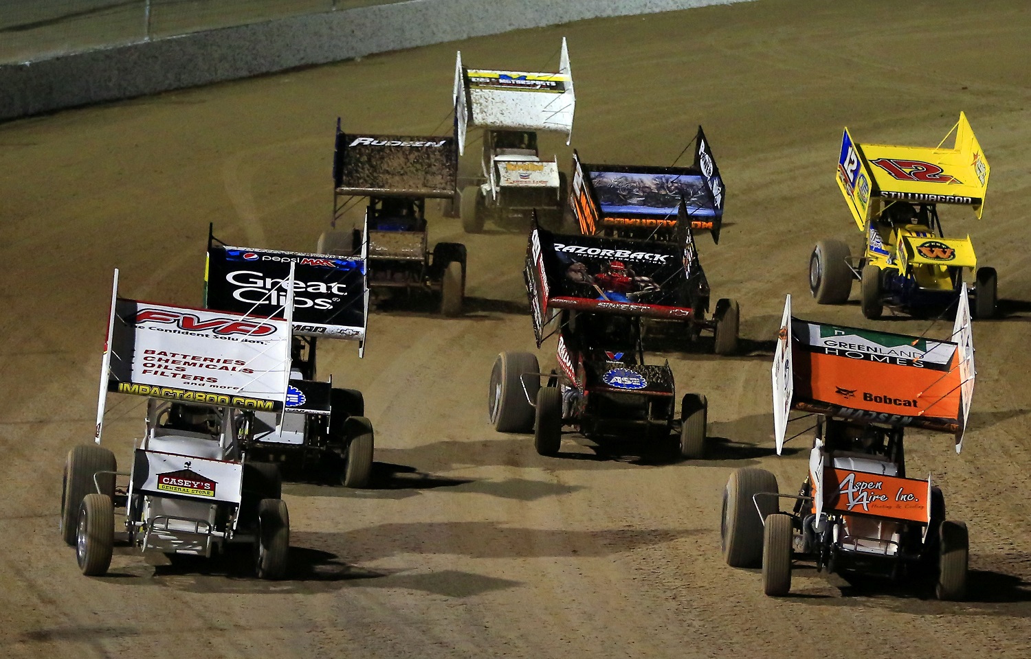 The World Of Outlaws Sprint Car FVP Outlaw Showdown at the Dirt Track at Las Vegas Motor Speedway in March 2015.