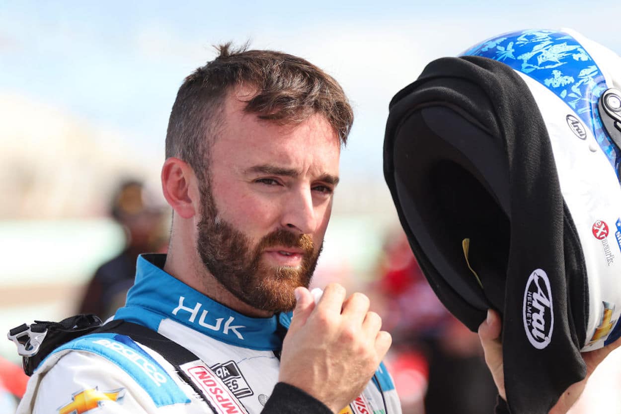 Austin Dillion ahead of the NASCAR Cup Series Dixie Vodka 400