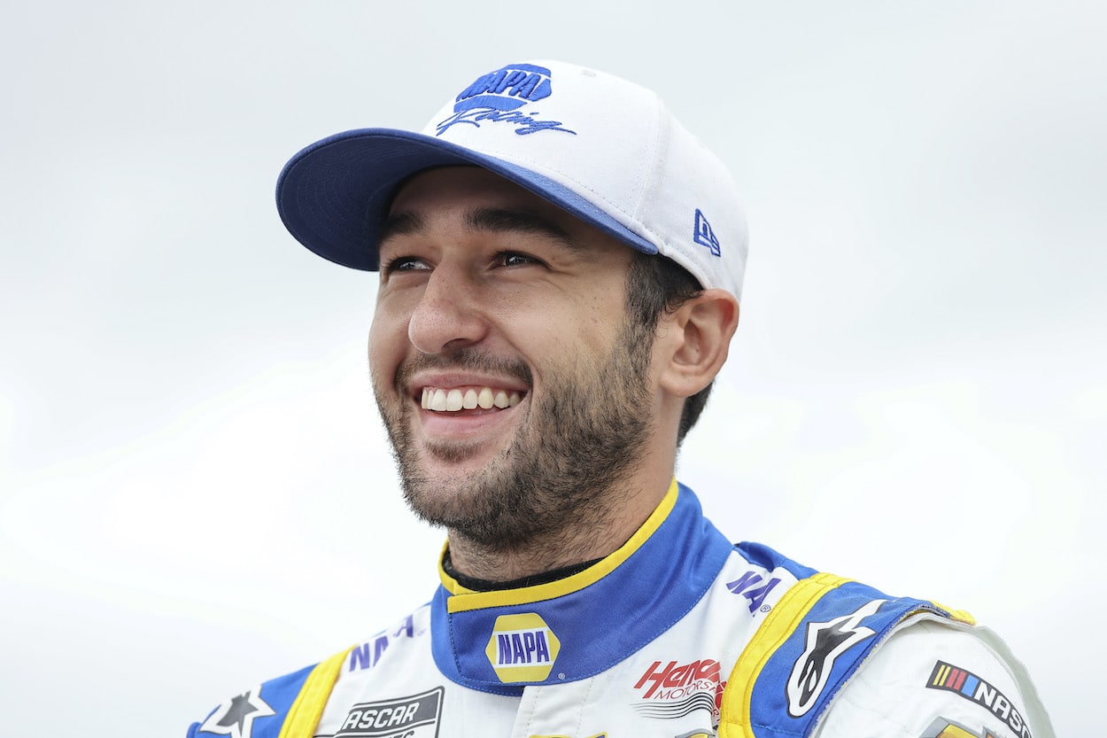 Chase Elliott waits on grid