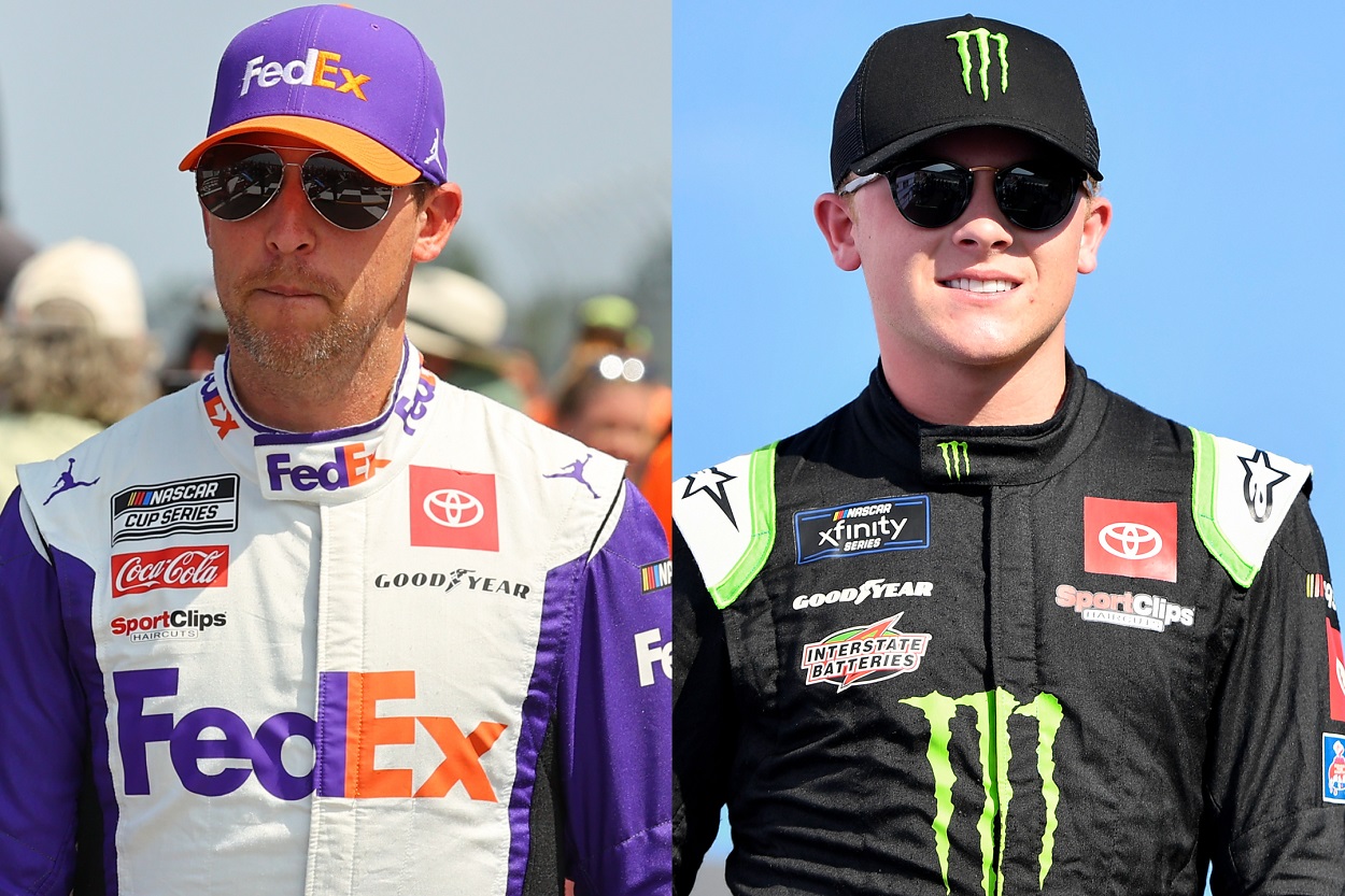 2006 NASCAR Rookie of the Year Denny Hamlin and 2023 Rookie of the Year frontrunner Ty Gibbs