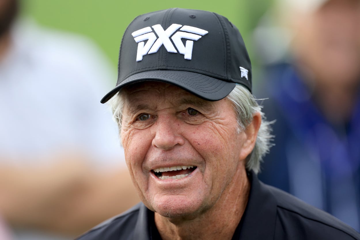 Gary Player looks on during the PNC Championship.