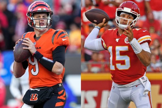 Joe Burrow and Patrick Mahomes