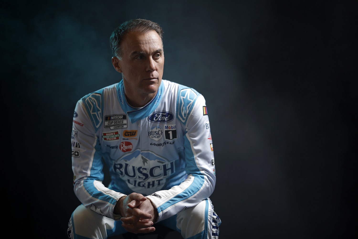 Kevin Harvick poses for a photo during NASCAR Production Days at Charlotte Convention Center on Jan. 17, 2023.