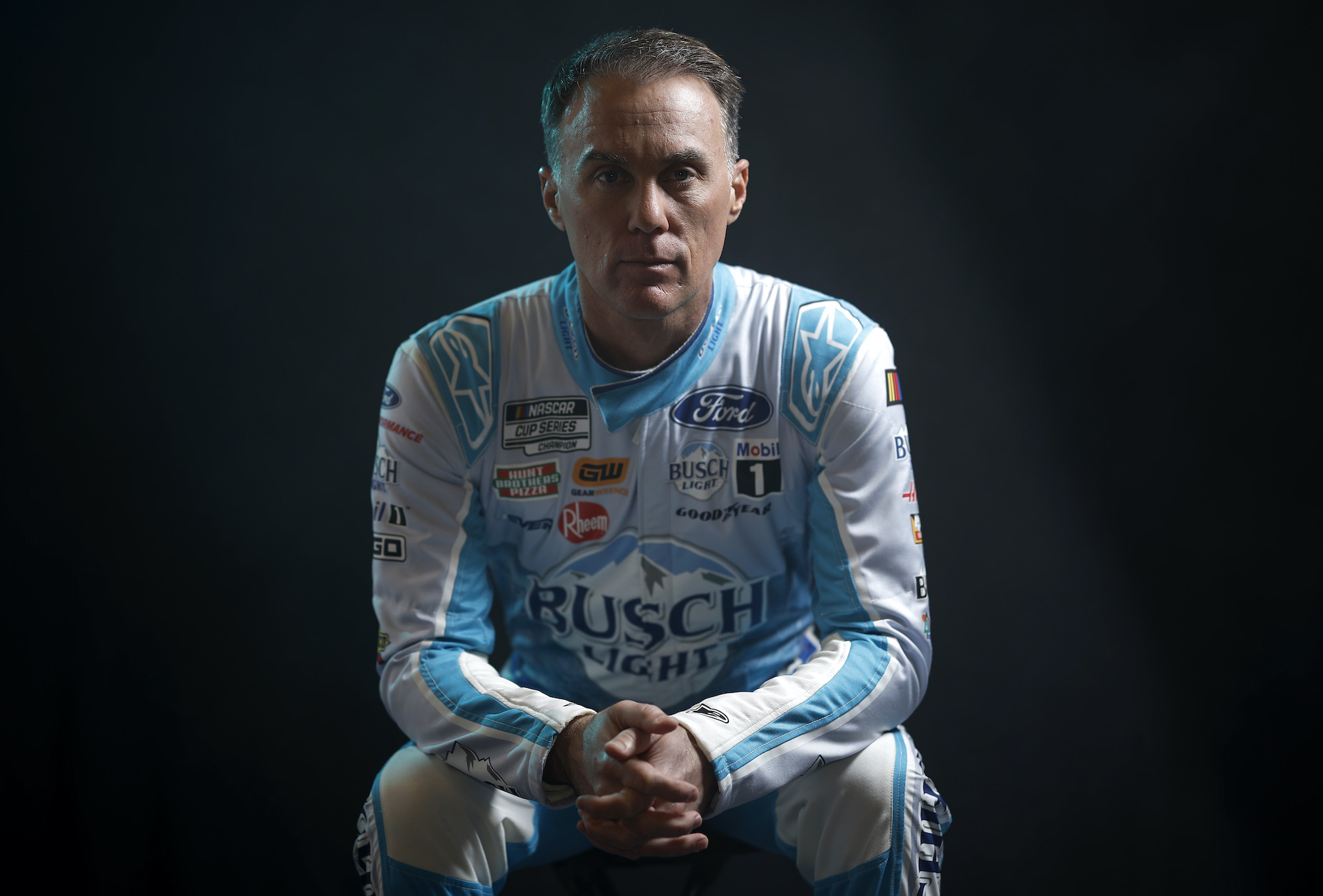 Kevin Harvick poses for photo
