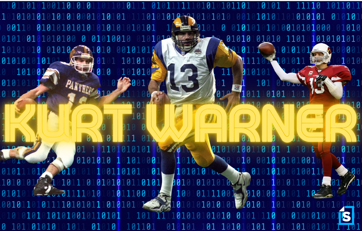 Kurt Warner at Northern Iowa, with the St. Louis Rams, and with the Arizona Cardinals