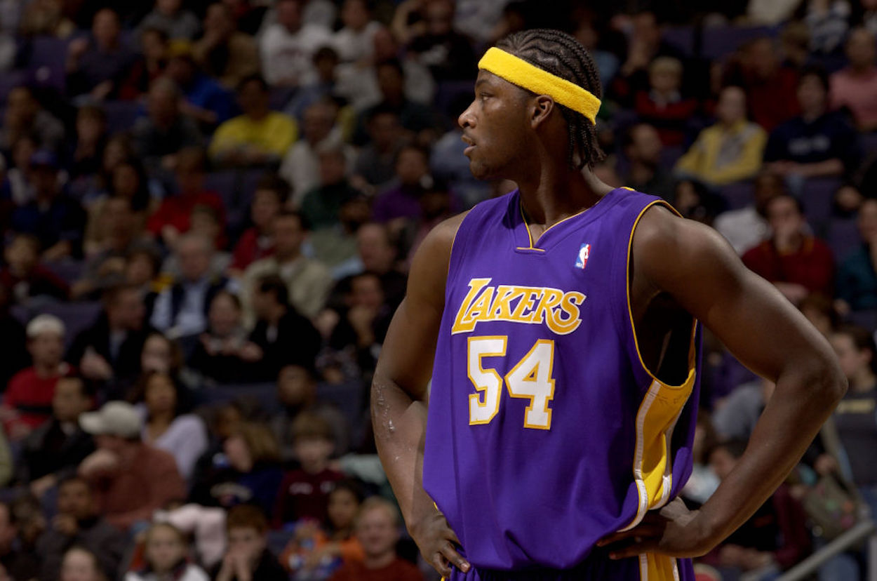 Kwame Brown during his time with the Los Angeles Lakers.