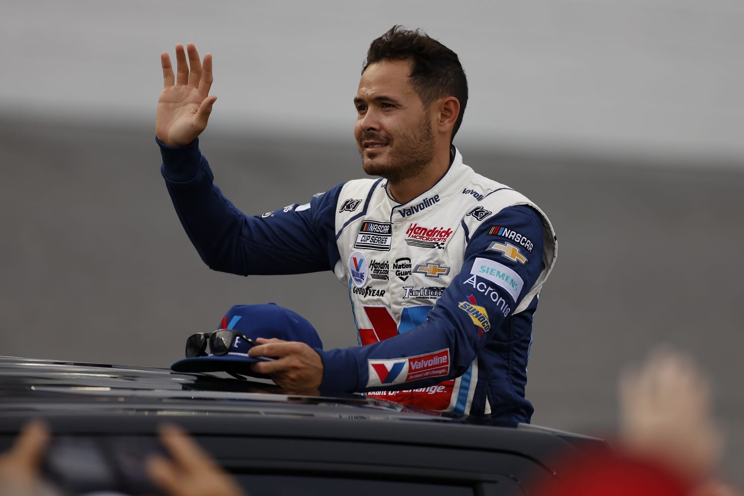 Kyle Larson during the Coke Zero Sugar 400 on Aug. 28, 2021, at Daytona International Speedway.