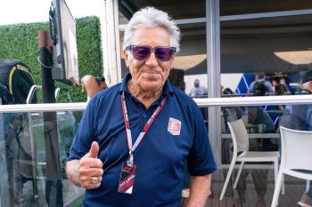 Former racing driver Mario Andretti poses.