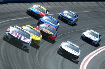 Action during practice for the NASCAR Cup Series Folds of Honor QuikTrip 500 at Atlanta Motor Speedway on March 19, 2022.