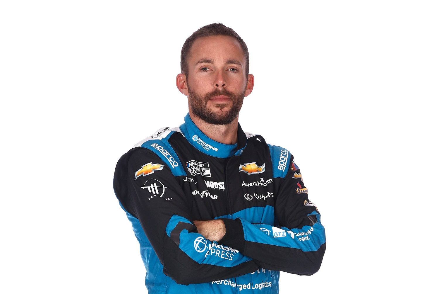 NASCAR driver Ross Chastain poses for a photo during NASCAR Production Days at Charlotte Convention Center on Jan. 18, 2023.
