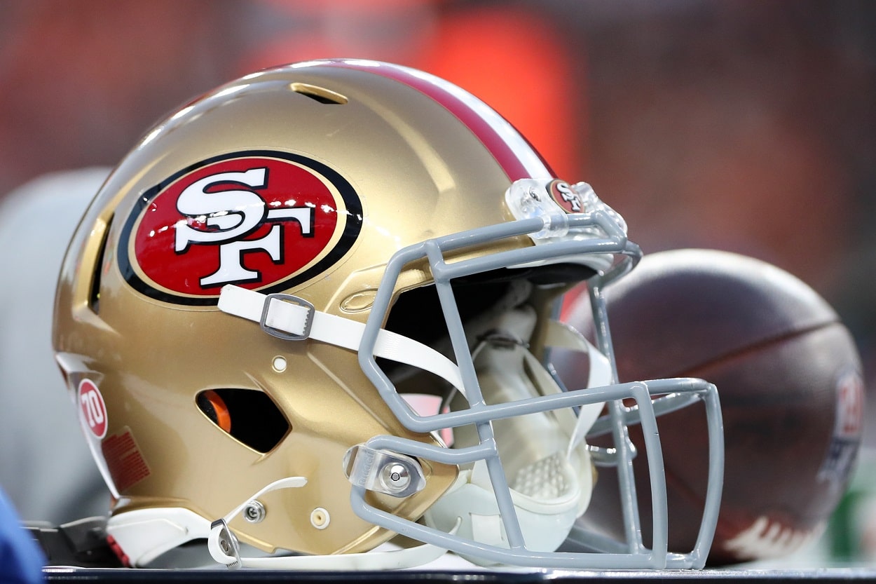 San Francisco 49ers helmet