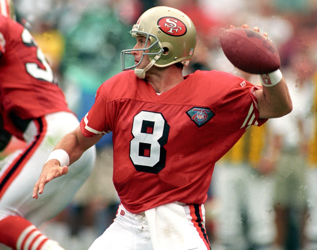 Steve Young during a San Francisco 49ers game in 1994