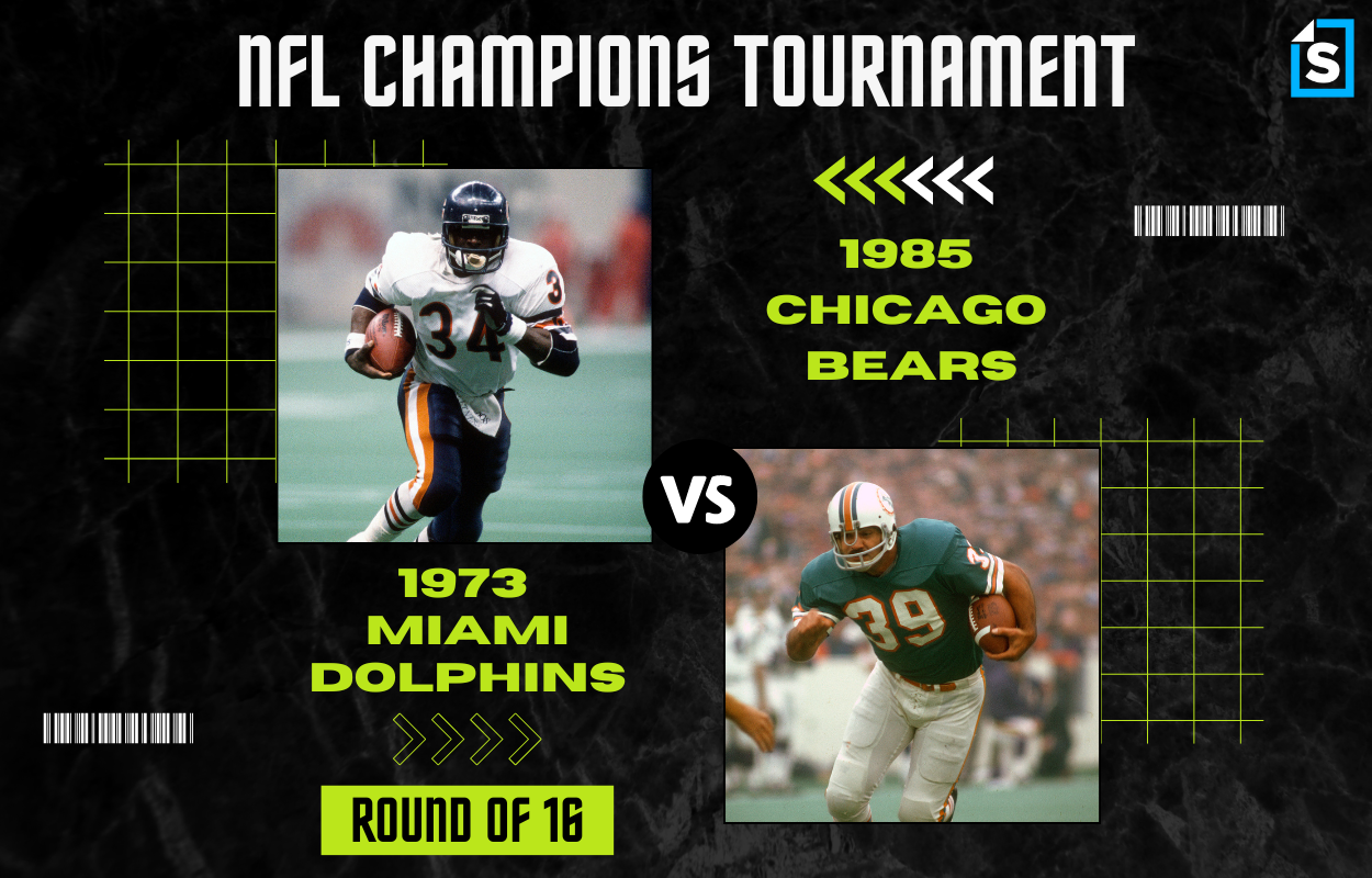 Super Bowl Tournament 1985 Chicago Bears vs. 1973 Miami Dolphins