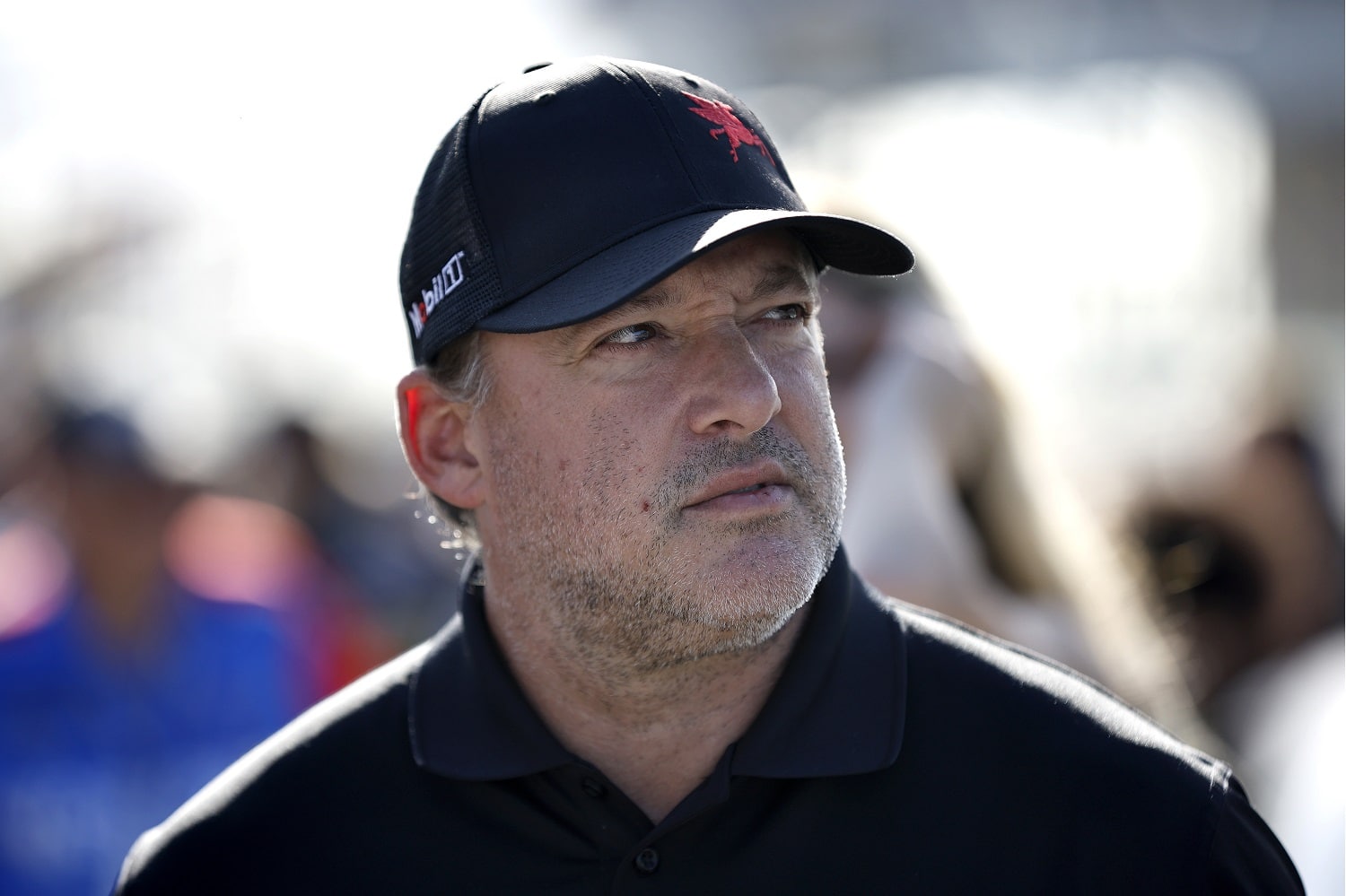 NASCAR Hall of Famer Tony Stewart looks on from the grid prior to the NASCAR Xfinity Series Contender Boats 300 at Homestead-Miami Speedway on Oct. 22, 2022.